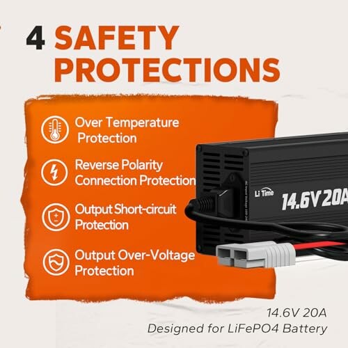 LiTime 12V 20A Lithium Battery Charger